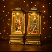 Златист коледен фенер