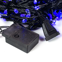 Коледни лампички кристал с удължител 10 метра 100 лампи