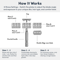 Регулируема самобръсначка Rockwell Safety Razor 6c Chrome