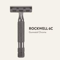 Регулируема самобръсначка Rockwell Safety Razor 6c Gun Metal
