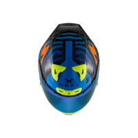 Каска NEXX X.R3R ZIGER ORANGE/BLUE