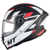 Каска MT STINGER 2 ZIVZE B5 MATT BLACK/WHITE/RED
