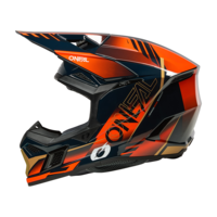 Мотокрос каска O'NEAL 3SERIES HAZE BLUE/ORANGE/GOLD V.26