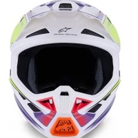 Мотокрос каска ALPINESTARS SM7 FUSE WHT/YL/PU