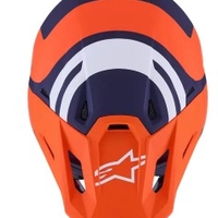 Мотокрос каска ALPINESTARS SM7 CORE ORAN/BLUE