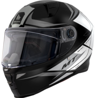 Каска MT REVENGE 2 S HATAX B2 BLACK/GREY/WHITE GLOSS