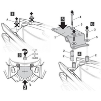 Монтажен комплект за куфари SHAD TOP MASTER SYM CRUISYM 300i '18
