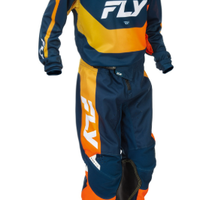 Детска мотокрос блуза FLY RACING Kinetic Jugend - Navy/Orange