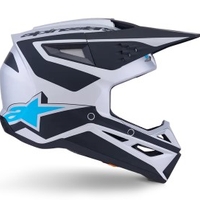 Мотокрос каска ALPINESTARS SM3 HEAT SILV/BL/BLK