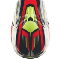 Mотокрос каска TROY LEE DESIGNS SE5 Composite Stripes - Black/Infra Red