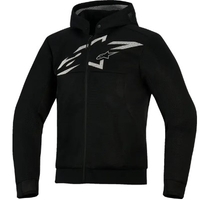 Мото суитшърт ALPINESTARS HOODIE CHROME SUPERAIR BLACK/GRAY/WH