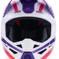 Мотокрос каска ALPINESTARS SM3 HEAT WHT/PU/PINK