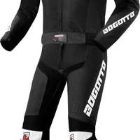 Кожен Мото Екип BOGOTTO LOSAIL Black/White