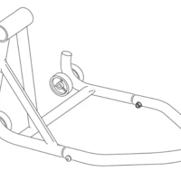 Задна стойка за моно шарнир DBS EST