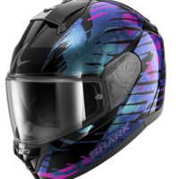 Каска SHARK RIDILL 2 REPTAIA BLACK/BLUE/PURPLE