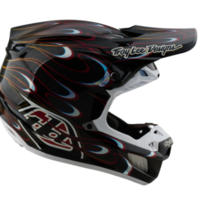 Mотокрос каска TROY LEE DESIGNS SE5 Carbon Torched - Black/Red