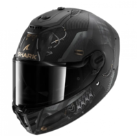 Каска SHARK SPARTAN RS CARBON XBOT BLACK/WHITE/GOLD