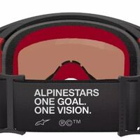 Мотокрос очила ALPINESTARS SUPERTECH CORP BLACK/RED MIRROR-SILVER