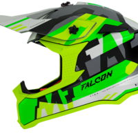 Мотокрос каска MT FALCON ARYA A3 MATT FLUO YELLOW