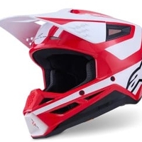 Мотокрос каска ALPINESTARS SM3 HEAT RED/WH/BLK