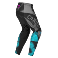 Дамски мотокрос брич O’NEAL ELEMENT ROLLER BLACK/CYAN V.26