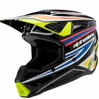 Детска мотокрос каска ALPINESTARS SM3 WURX BLK/YL/B
