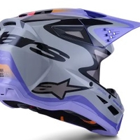 Детска мотокрос каска ALPINESTARS SM3 JETTSON GRAY/PUR/BLK