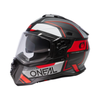 Ендуро каска D-SRS SQUARE V.24 BLACK/GRAY/RED
