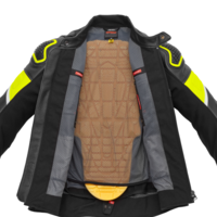 Кожено яке SPIDI IGNITE BLACK/FLUO YELL