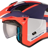 Каска MT DISTRICT SV S ANALOG D5 GLOSS BLUE/WHITE/ORANGE