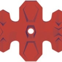 Протектор генерация POLISPORT ARMADILLO HEAD PIPE 22 cm RED