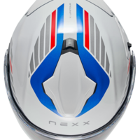Каска NEXX X.LIFETOUR FLIP UP GLOBE WHITE BLUE