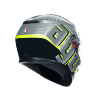 КАСКА  AGV K3 - FORTIFY GREY/BLACK/YELLOW FLUO