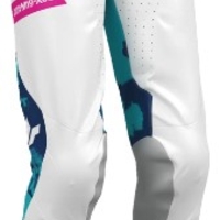 Дамски мотокрос брич THOR WMN LAUNCHMODE BLEACH WHT/AQ