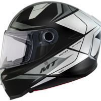 Каска MT REVENGE 2 S HATAX B2 BLACK/GREY/WHITE GLOSS