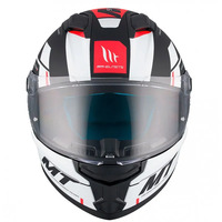 Каска MT STINGER 2 ZIVZE B5 MATT BLACK/WHITE/RED