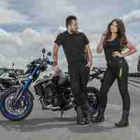 Мото дънки TRILOBITE 661 PARADO SLIM FIT BLACK