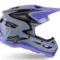 Детска мотокрос каска ALPINESTARS SM3 JETTSON GRAY/PUR/BLK