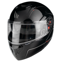Отваряема каска MT ATOM SOLID GLOSS BLACK