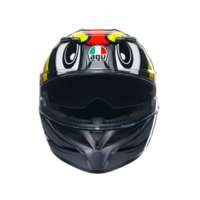 КАСКА  AGV K3 -BIRDY 2.0 GREY/YELLOW/RED