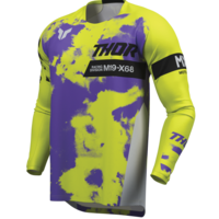 Мотокрос джърси THOR LAUNCHMODE BLEACH GRAY/ACID