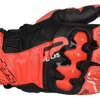 Кожени ръкавици ALPINESTARS GP+ R V3 LTHR RED Fluo