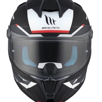 Каска MT TARGO S KAY B2 MATT BLACK/WHITE/RED