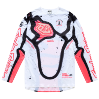 Mотокрос джърси TROY LEE DESIGNS SSE Ultra Membrane Jersey - White/Infra Red
