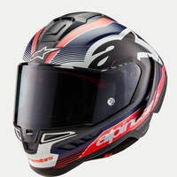 Каска ALPINESTARS Supertech R10 Team Black/Carb/Blå/White
