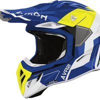 Мотокрос каска AIROH AVIATOR ACE 2 SHIELD BLUE/YELLOW