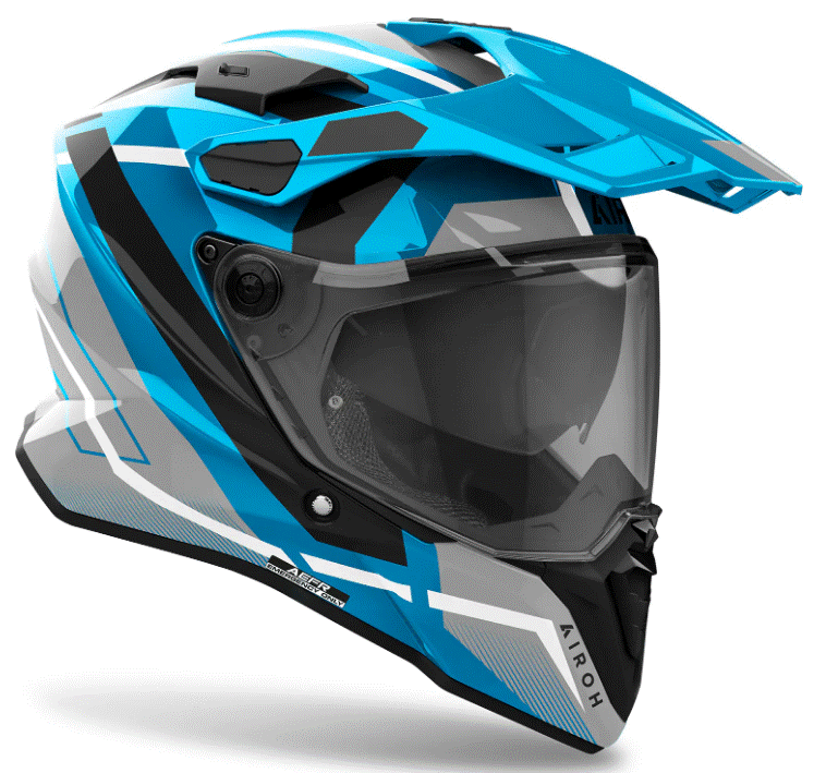 Каска AIROH COMMANDER 2 MAVICK CERULEAN BLUE