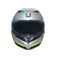 КАСКА  AGV K3 - FORTIFY GREY/BLACK/YELLOW FLUO
