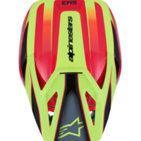 Мотокрос каска ALPINESTARS SM3 FRAY RED/YELLOW/BLACK