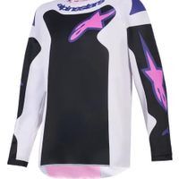 Детско мотокрос джърси Alpinestars FLUID GRID BLKACK/GREY/PURPLE
